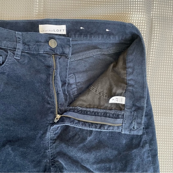 LOFT Women’s Blue Velvety Soft Skinny Fitted High Rise Pant Size 4 27 - Picture 7 of 14
